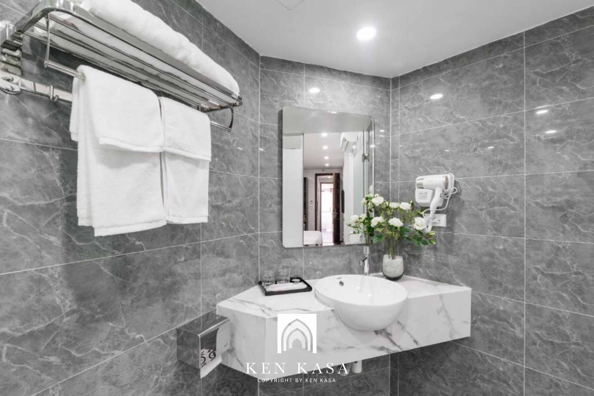 Thiết kế khu vực nhà tắm tại phòng ngủ khách sạn